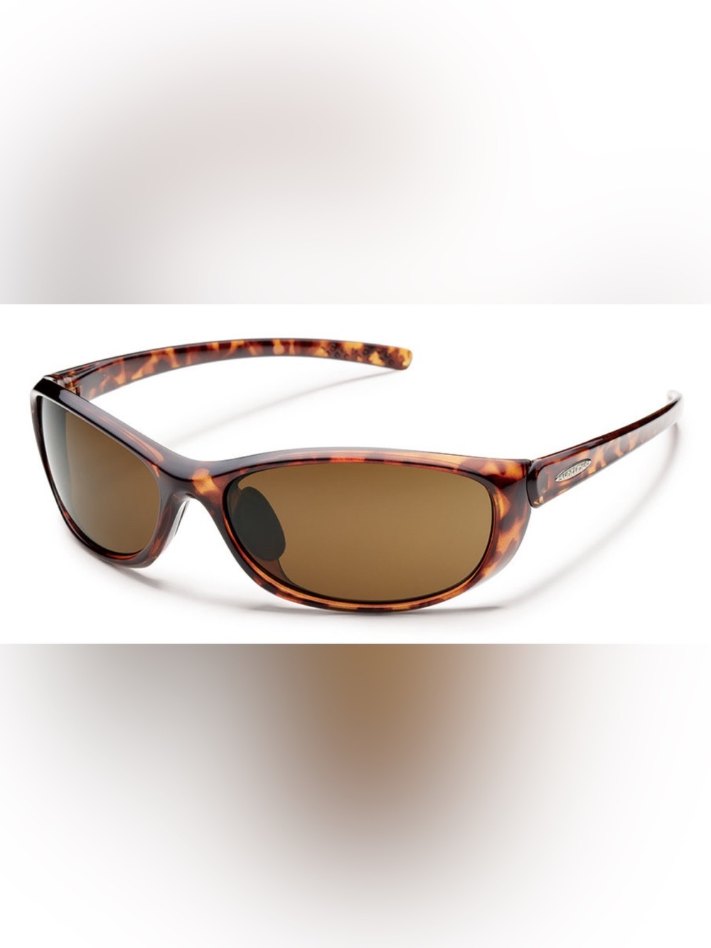 SUNCLOUD Wisp Polarized Men's Tortoiseshell Sunglasses with Brown Lenses